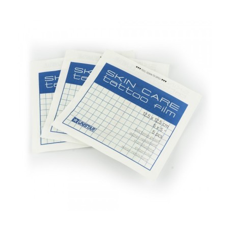 Unistar Skin Care Tattoo Film Dressing - 5 pcs 125x125mm